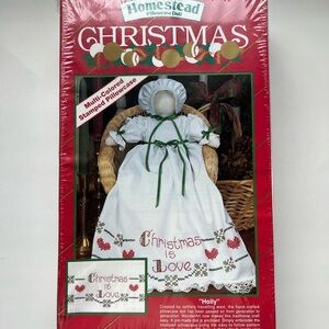 Homestead Christmas Pillowcase Doll - Holly #9711